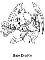 coloriage yugioh le bebe dragon